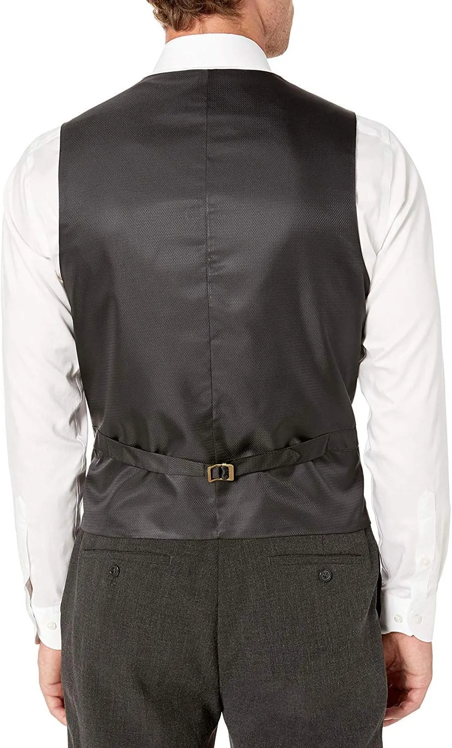 Adam Baker Men's Slim Fit 3-Piece (Jacket, Vets, Trousers) Vested Suit Set - Many Sizes & Colors Available