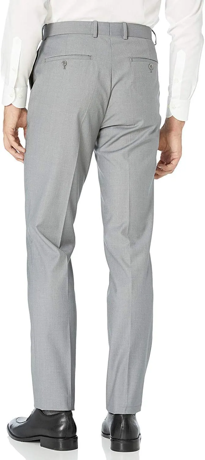 Adam Baker Men's Slim Fit 3-Piece (Jacket, Vets, Trousers) Vested Suit Set - Many Sizes & Colors Available