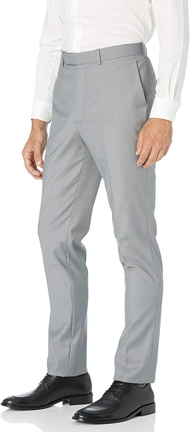 Adam Baker Men's Slim Fit 3-Piece (Jacket, Vets, Trousers) Vested Suit Set - Many Sizes & Colors Available