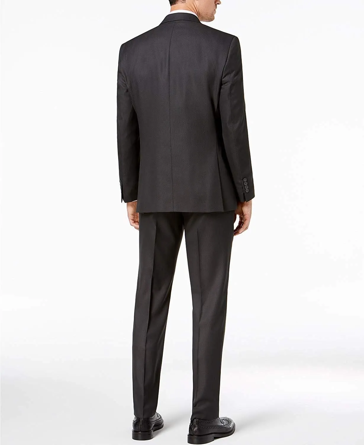 Adam Baker Men's Slim Fit 3-Piece (Jacket, Vets, Trousers) Vested Suit Set - Many Sizes & Colors Available