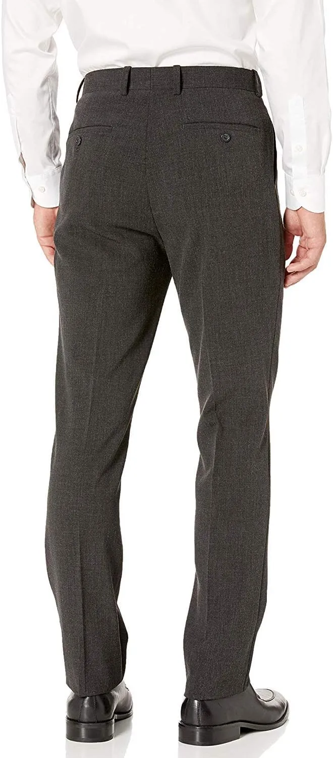 Adam Baker Men's Slim Fit 3-Piece (Jacket, Vets, Trousers) Vested Suit Set - Many Sizes & Colors Available