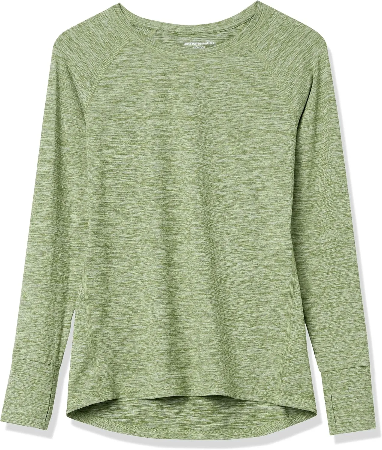 Amazon Essentials Women's Brushed Tech Stretch Long-Sleeve Crewneck Shirt (Available in Plus Size)
