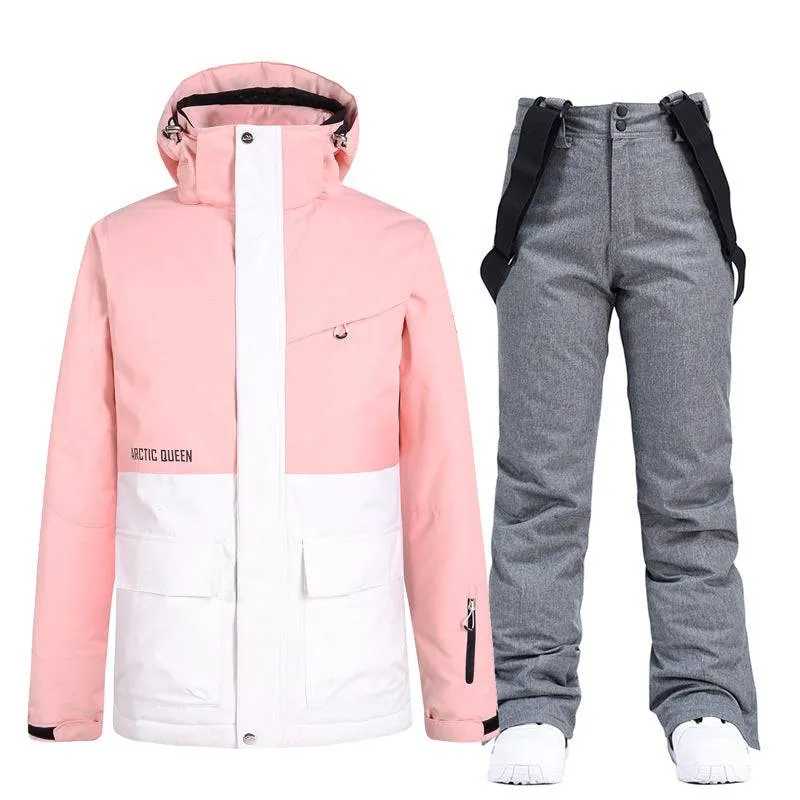 ARCTIC QUEEN Unisex Blizzard Pink Ski Suit - US ONLY