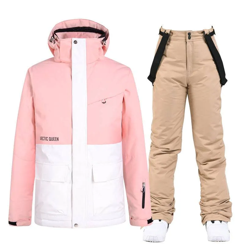 ARCTIC QUEEN Unisex Blizzard Pink Ski Suit - US ONLY