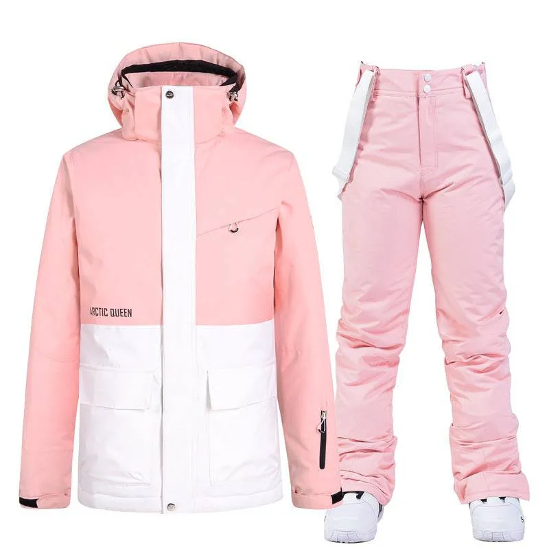 ARCTIC QUEEN Unisex Blizzard Pink Ski Suit - US ONLY
