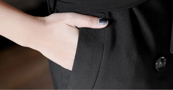 Autumn Long Women's Turn-Down Collar Waistcoat