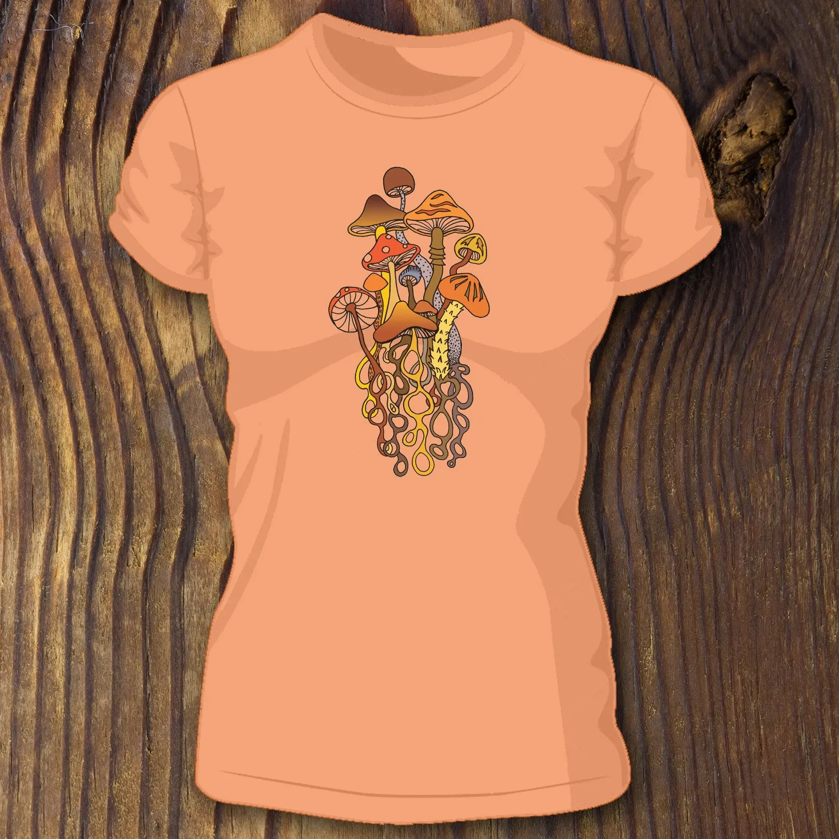 Autumn Mushroom women's tee