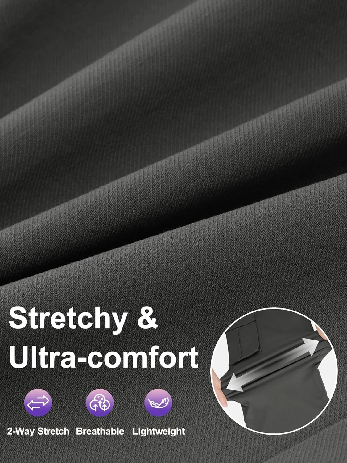 AVAMO Stretchy Cargo Pants for Women with Pockets High Waisted Baggy Wide Leg Y2K Lightweight Hiking Casual Streetwear
