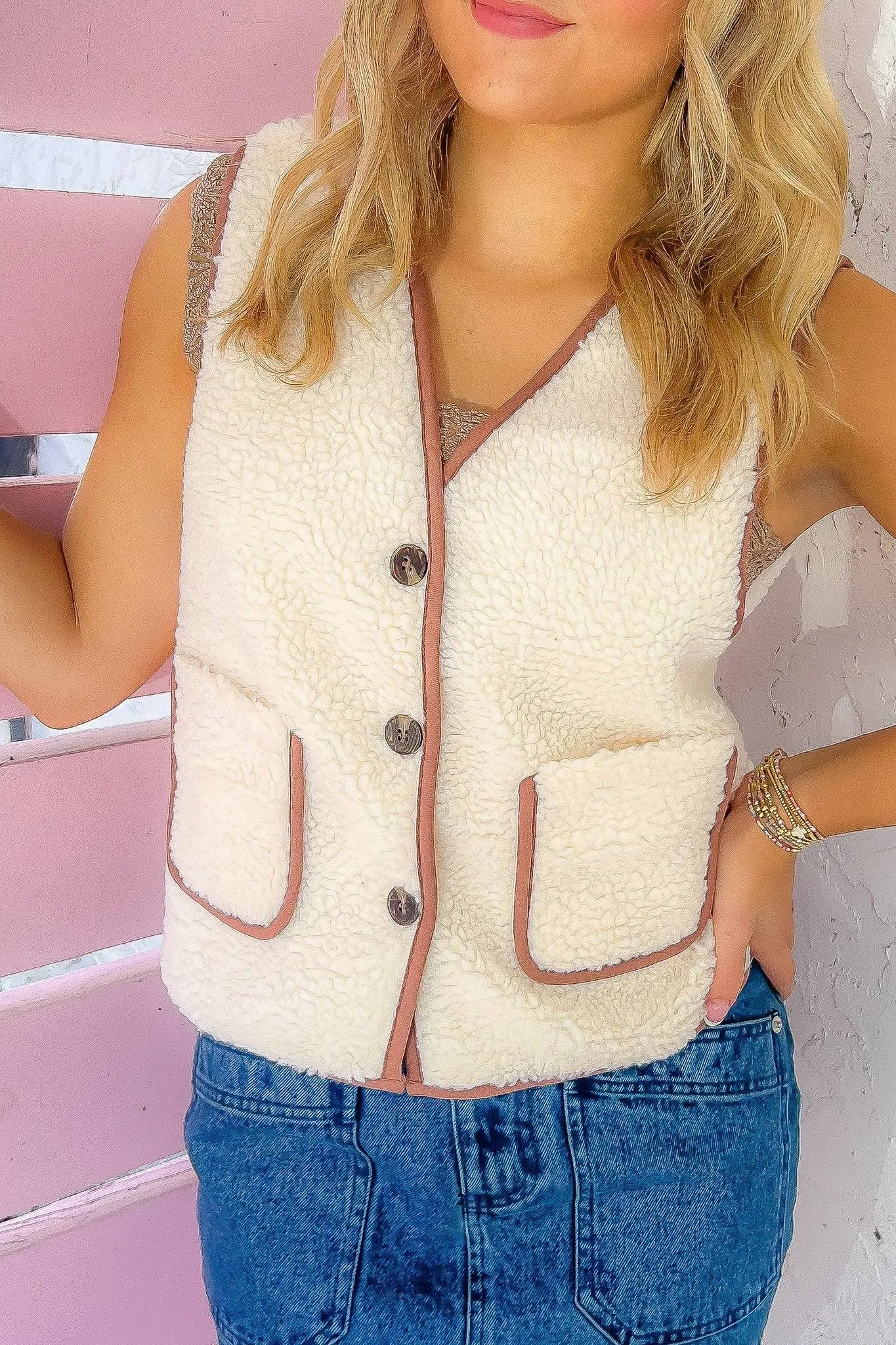 Bandit Button Down Sherpa Vest