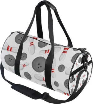 Bowling Sports Gym Duffle Bag for Women Men Sports Fitness Bag Workout Travel Gymnastics Dance Ballet