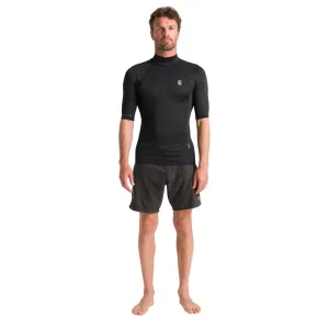 C-Skins Men's Rash X UPF 50  Short Sleeve Rash Vest (Black)