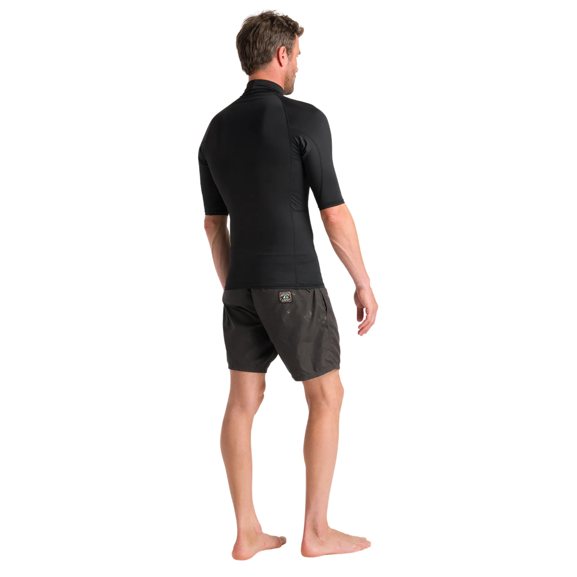 C-Skins Men's Rash X UPF 50  Short Sleeve Rash Vest (Black)