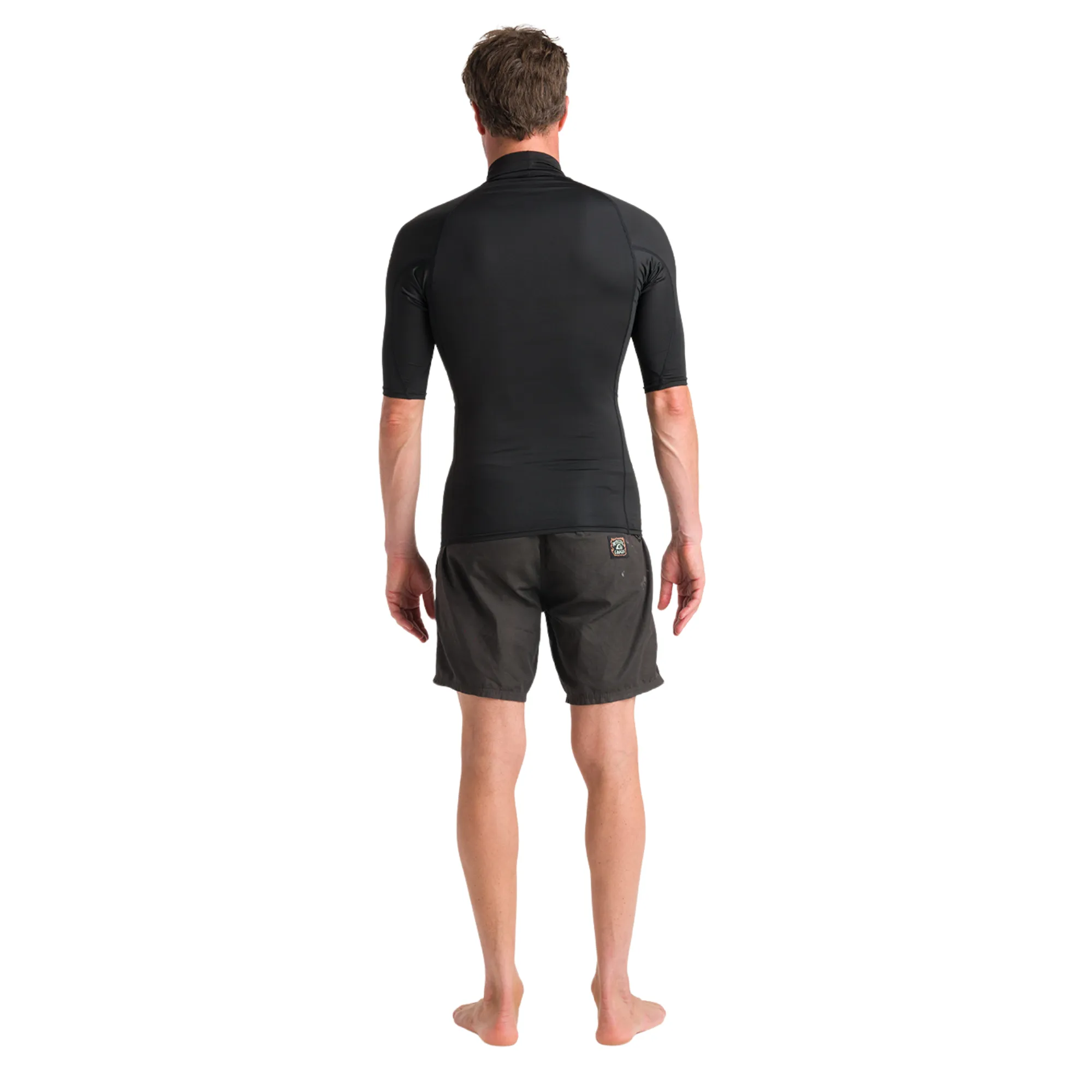 C-Skins Men's Rash X UPF 50  Short Sleeve Rash Vest (Black)