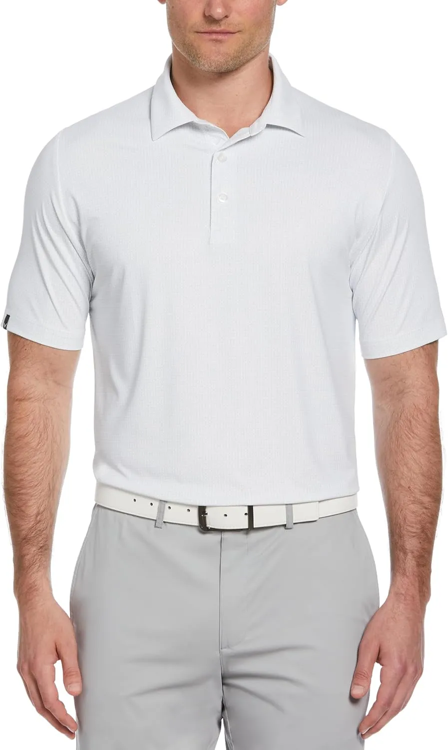 Callaway Men's Chevron Foulard Print Golf Polo, Stretch Seams, Sun Protection (Available in Big & Tall)