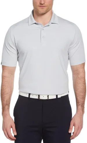 Callaway Men's Ventilated Classic Jacquard Short Sleeve Golf Polo, Stretch Seams, Moisture-Wicking (Available in Big & Tall)