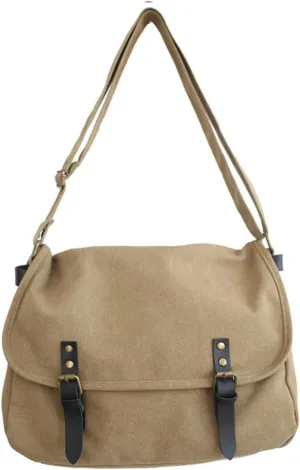 Canvas Messenger Bag for Men Women Y2k Vintage Crossbody Travel Satchel Shoulder Bag Hobo Grunge Hippie Laptop Bag