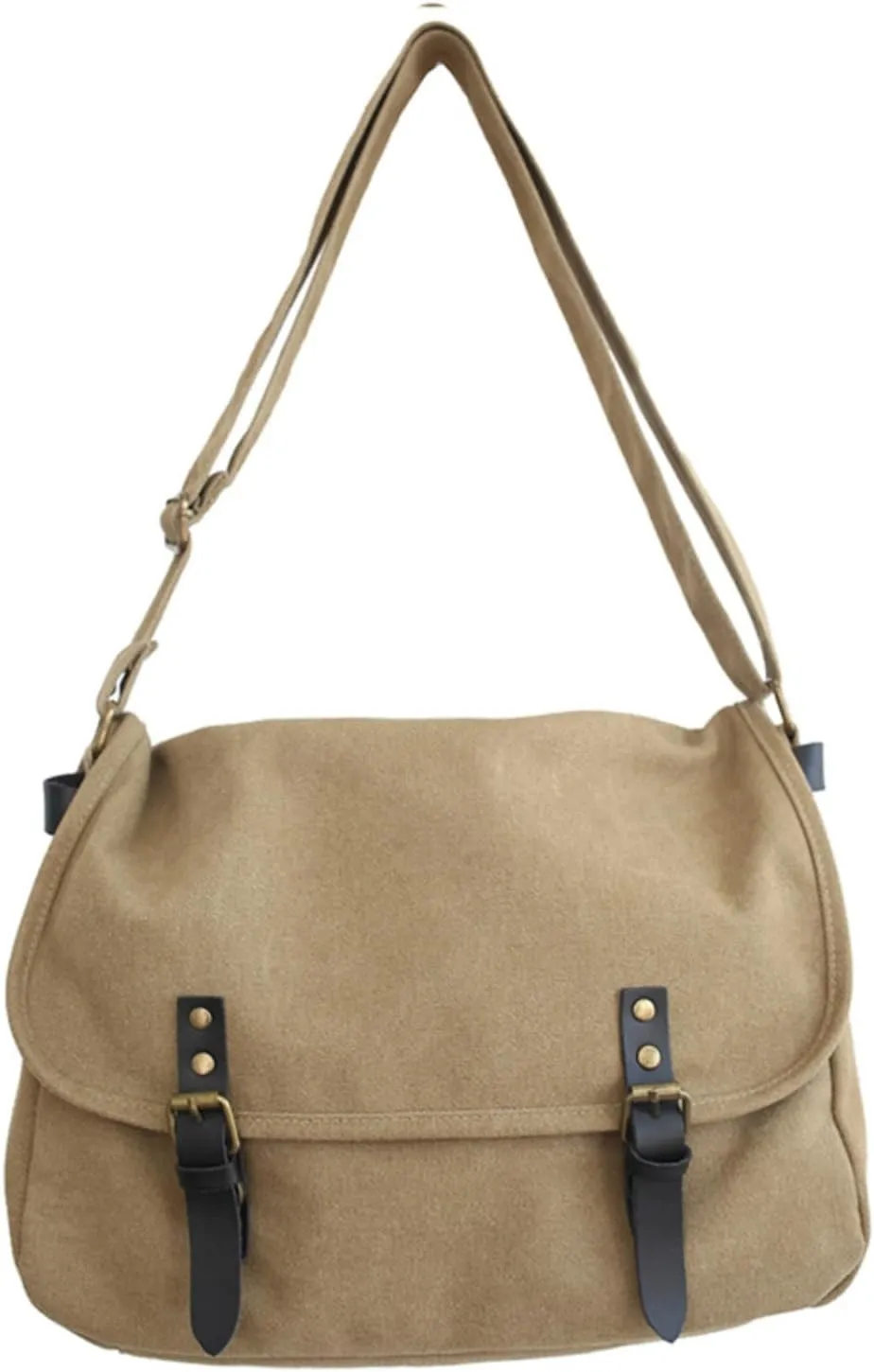 Canvas Messenger Bag for Men Women Y2k Vintage Crossbody Travel Satchel Shoulder Bag Hobo Grunge Hippie Laptop Bag