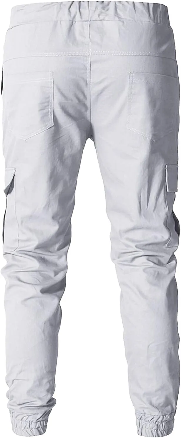 Cargo Sweatpants for Men Big and Tall for Men Casual Heavyweight Sweatpants Classic Fit Pockets Cargo Work Pants Wild