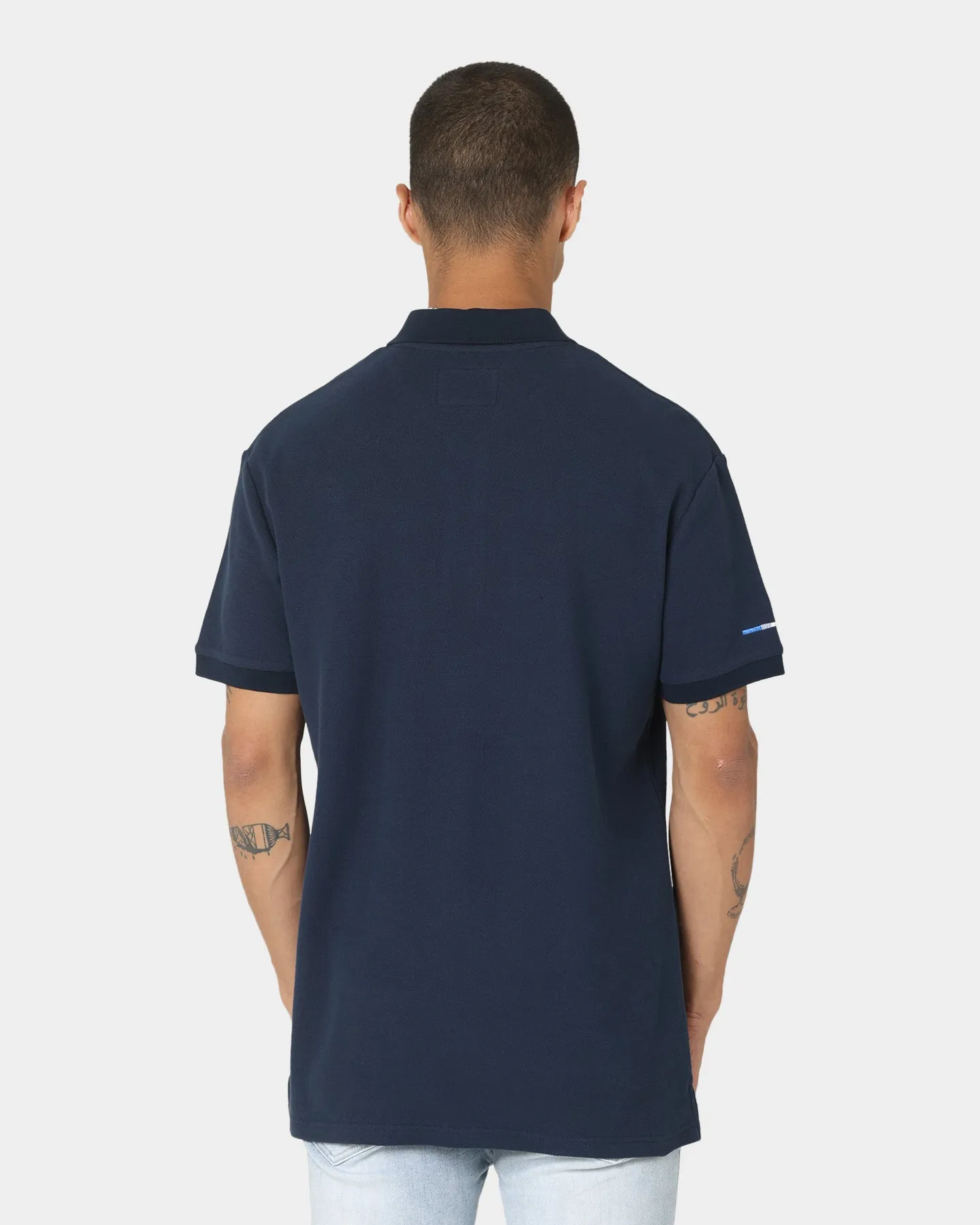 Carre Volle Rose Short Sleeve Polo Navy