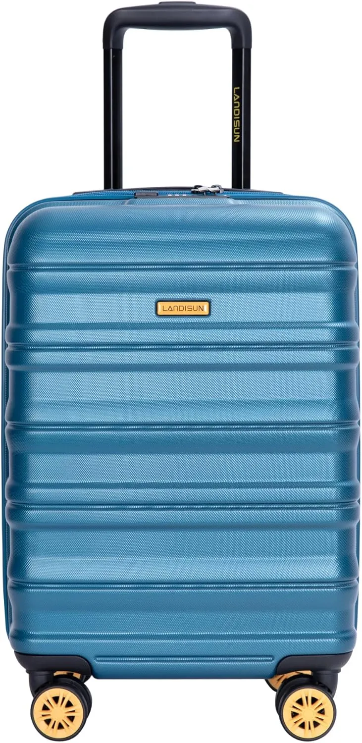 Carry on Luggage Airline Approved 18.5", Carry on Suitcase with Tsa Approved Carry on Luggage with Wheels Carry on Bag Hard Shell Suitcases, Blue