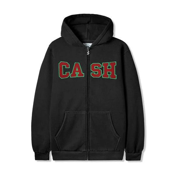 Cash Only Campus Zip-Up Hoody Washed Black