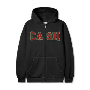 Cash Only Campus Zip-Up Hoody Washed Black