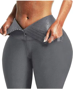 CFR Womens Breasted Corset Workout Leggings High Waist Tummy Control Body Shaper Yoga Pants