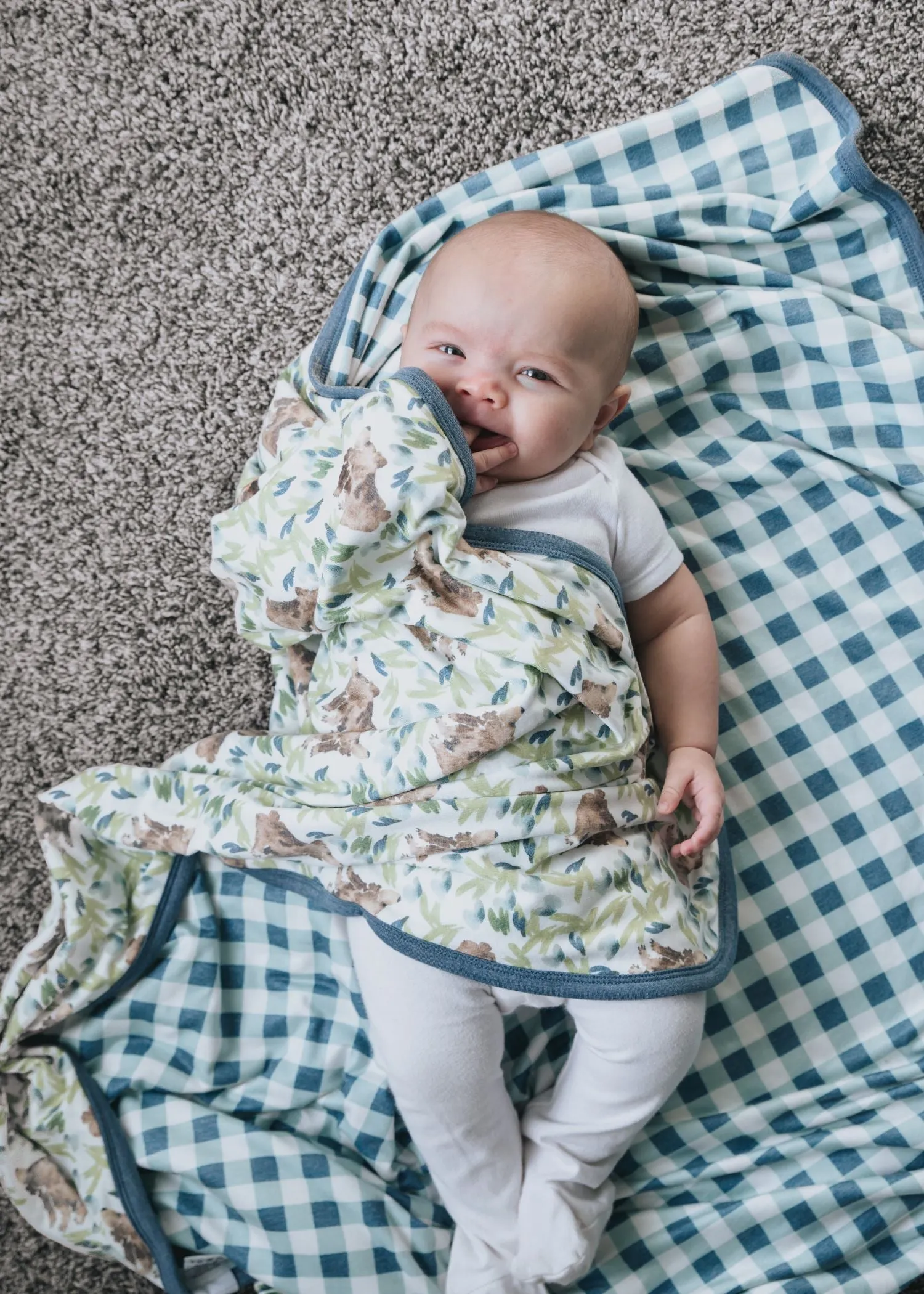 Copper Pearl Three-Layer Stretchy Quilt / Bear