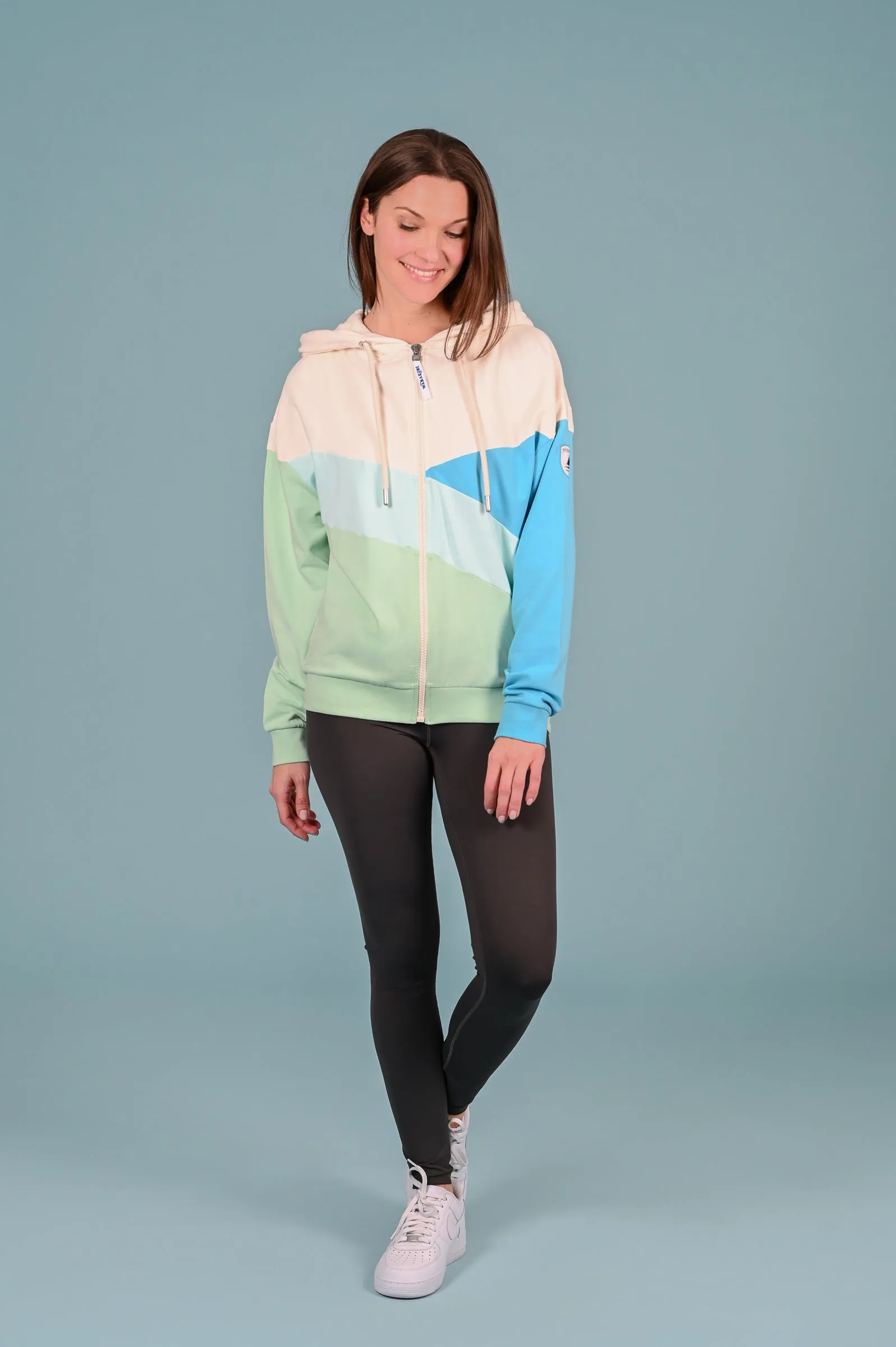 Cordelia Cucumber Mix Full-Zip Hoodie