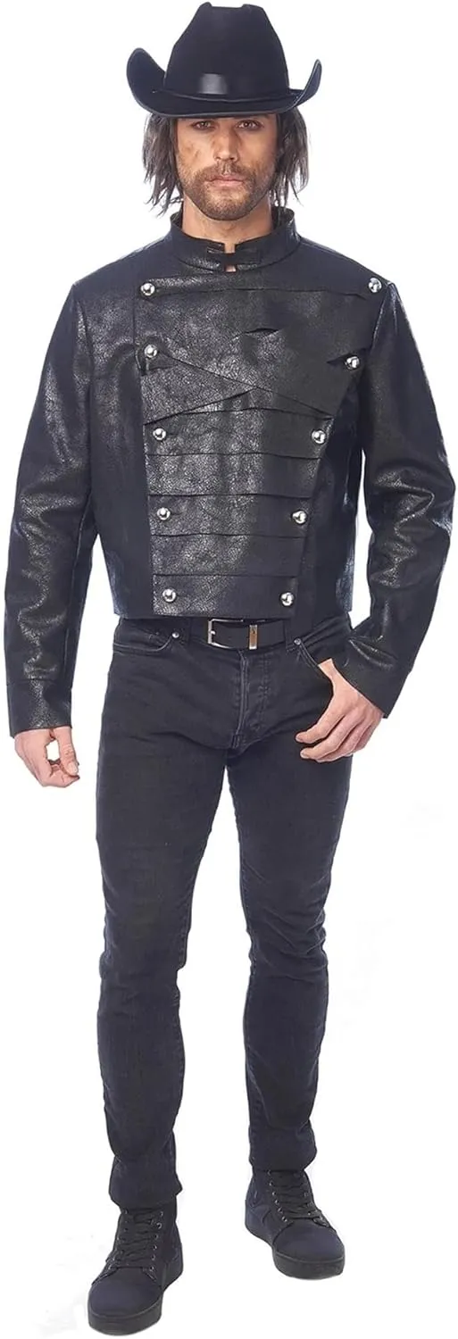 Costume Culture Men Faux Leather Jacket With Zipper