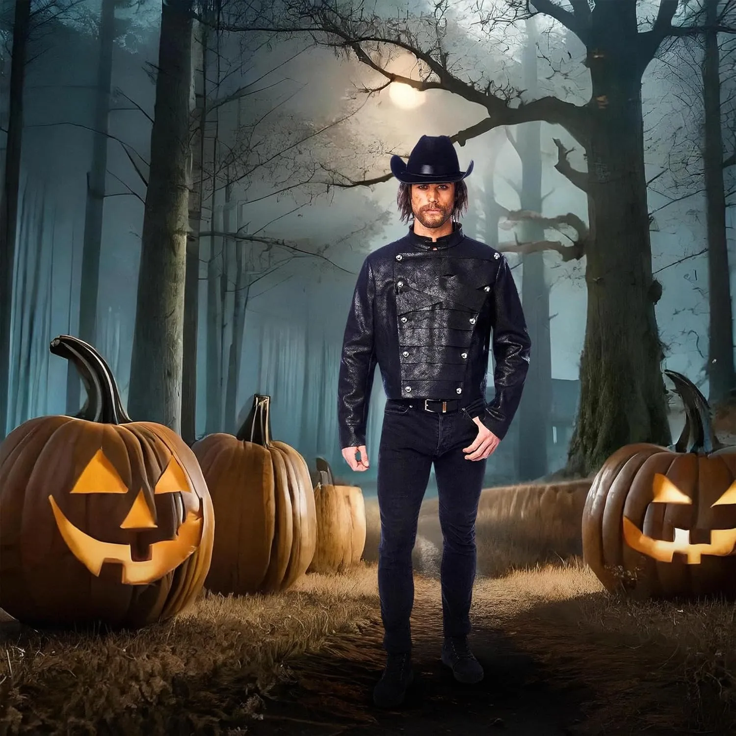 Costume Culture Men Faux Leather Jacket With Zipper