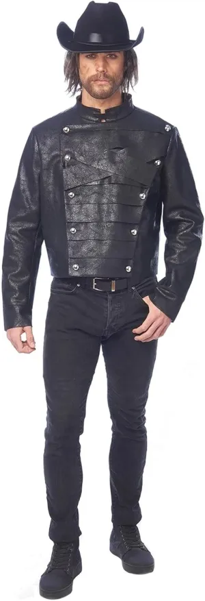 Costume Culture Men Faux Leather Jacket With Zipper