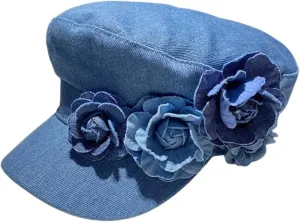 Denim Hat for Women, Vintage Baseball Cap Painter Artist Hat for Outdoor Holiday