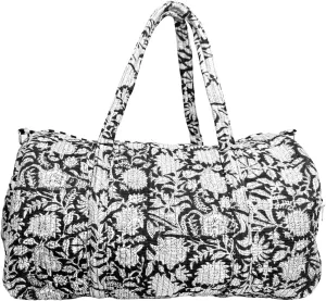 Duffle Bag  Handmade Block Print Duffle, Boho, Weekender, Travel Tote | Overnight Gym Yoga | Sustainable Cotton | Maternity, Hospital & Pregnancy Essentials | Washable