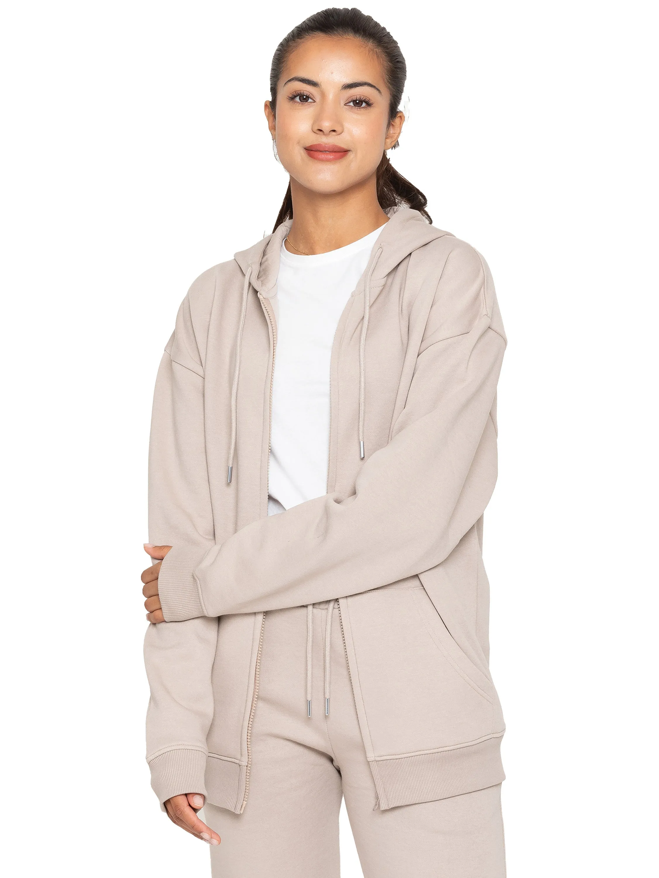 Enzo | Womens Oversized Zipped Hoodie