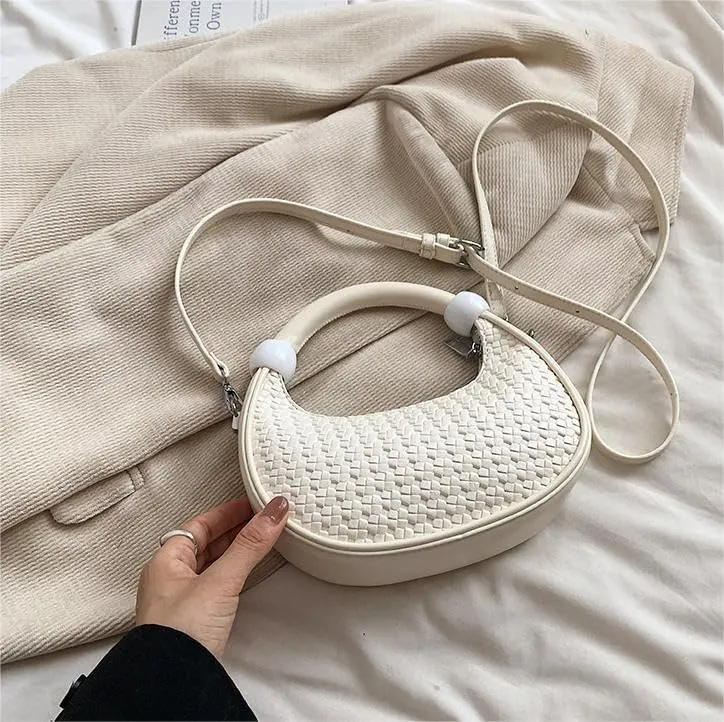 Fashionable woven underarm bags adjustable shoulder strap shoulder messenger Purses ladies' vintage handbags
