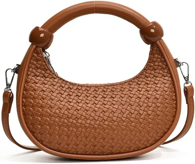 Fashionable woven underarm bags adjustable shoulder strap shoulder messenger Purses ladies' vintage handbags