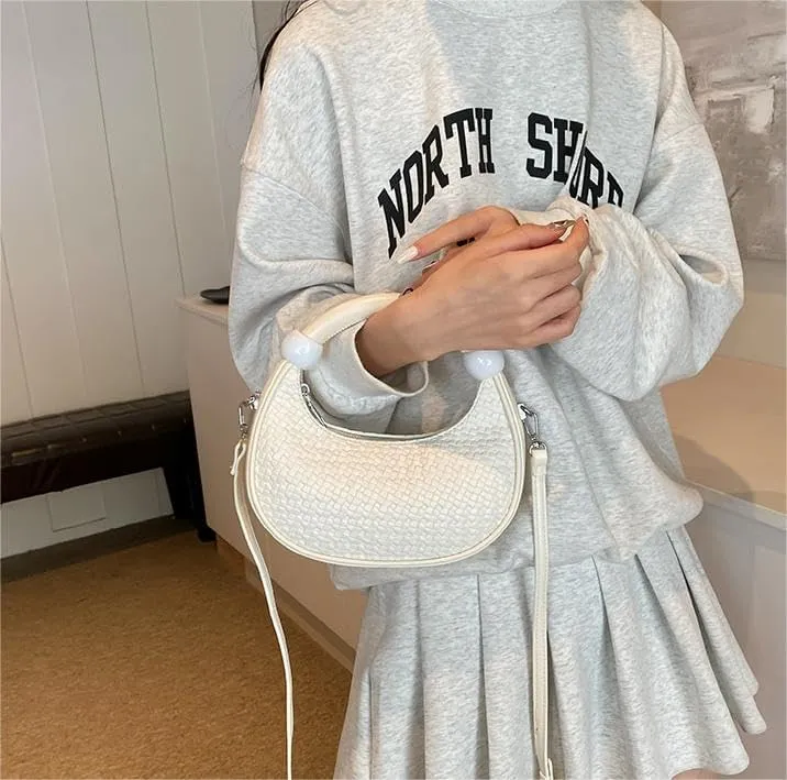 Fashionable woven underarm bags adjustable shoulder strap shoulder messenger Purses ladies' vintage handbags