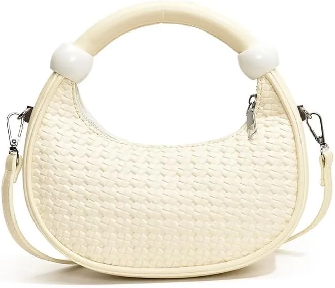 Fashionable woven underarm bags adjustable shoulder strap shoulder messenger Purses ladies' vintage handbags