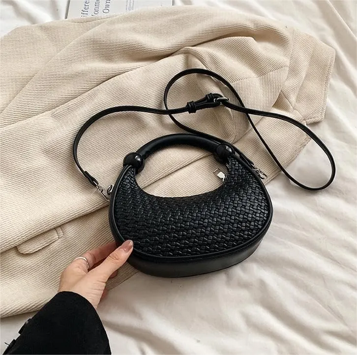 Fashionable woven underarm bags adjustable shoulder strap shoulder messenger Purses ladies' vintage handbags