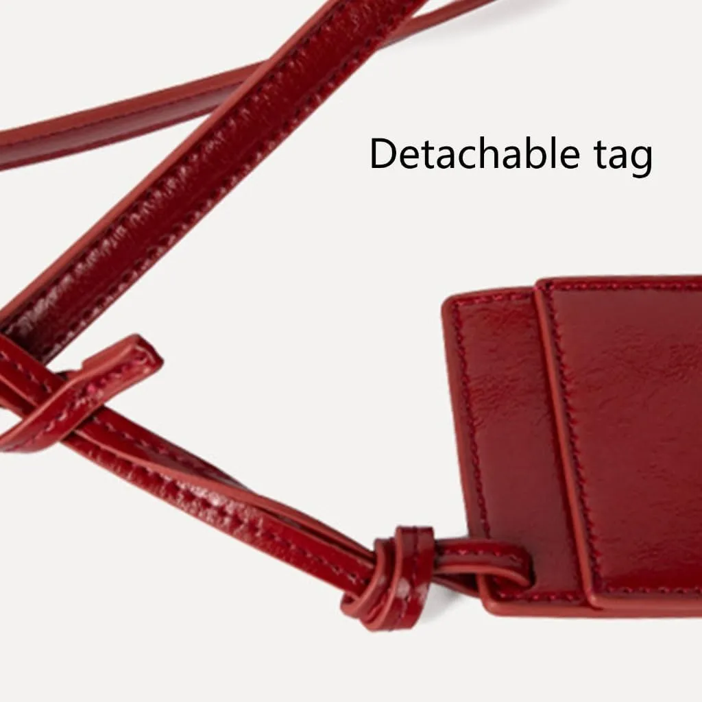 Fashonable PU Leather Saddles Bag with Zippered for Trendy Ladies Solid Color Glossy Finish Shoulder Handbag Purse
