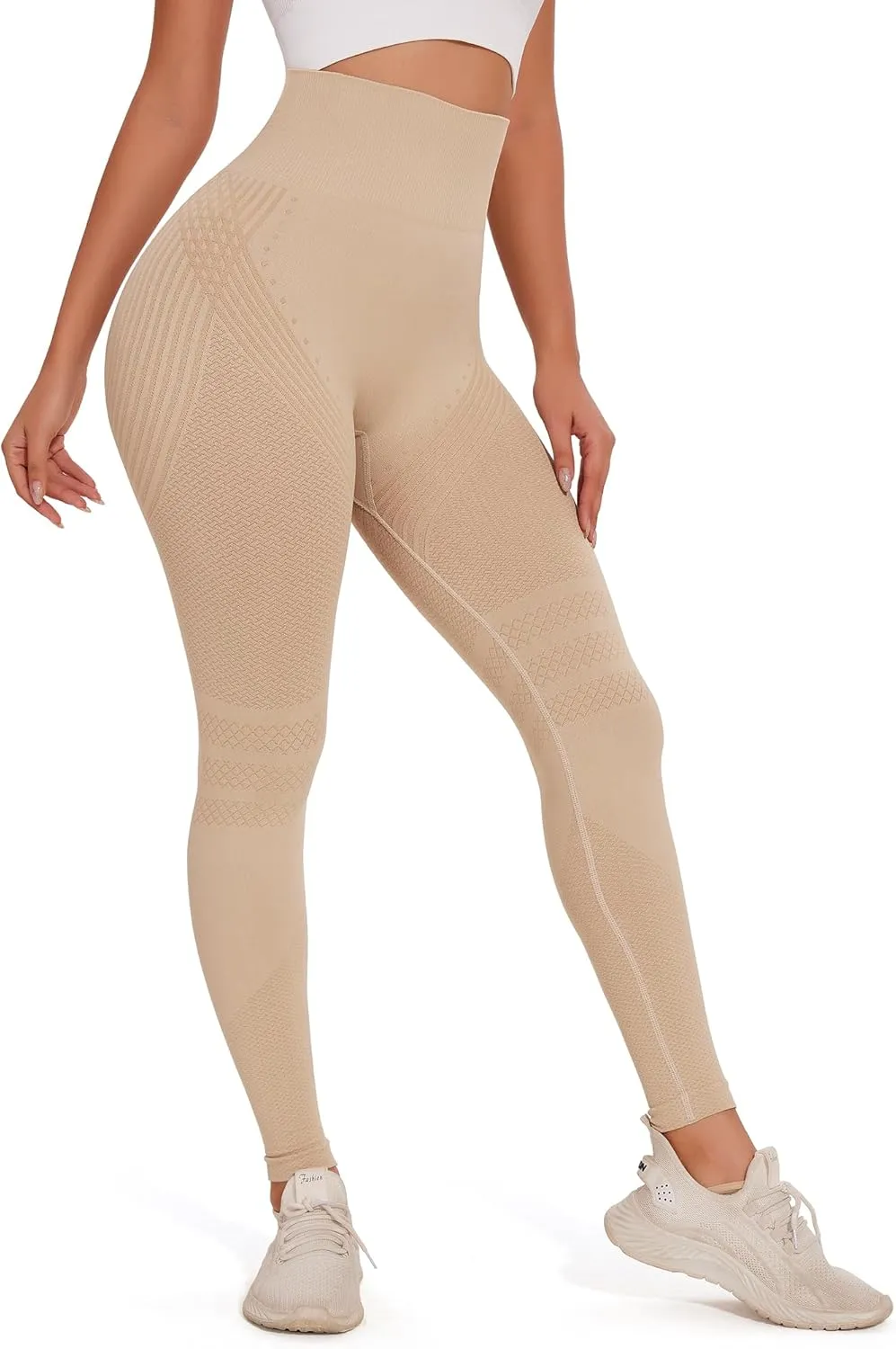 FITTOO Scrunch Butt Lifting Seamless Leggings for Women Booty Sculpt Contour High Waisted Workout Yoga Gym Pants