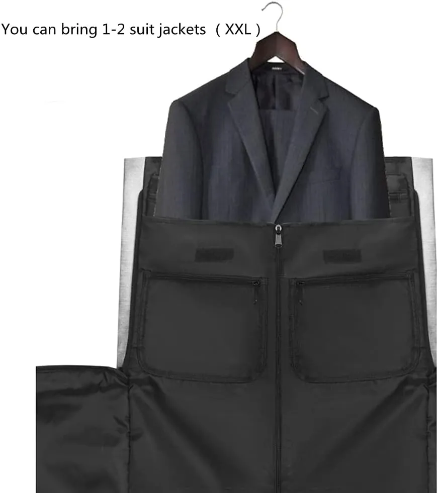 Garment Bags for Business Travel Convertible Travel Duffel Bag Carry on Garment Bag 2 in 1 Weekender Suit Bag for Men (Grey)