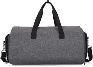Garment Bags for Business Travel Convertible Travel Duffel Bag Carry on Garment Bag 2 in 1 Weekender Suit Bag for Men (Grey)