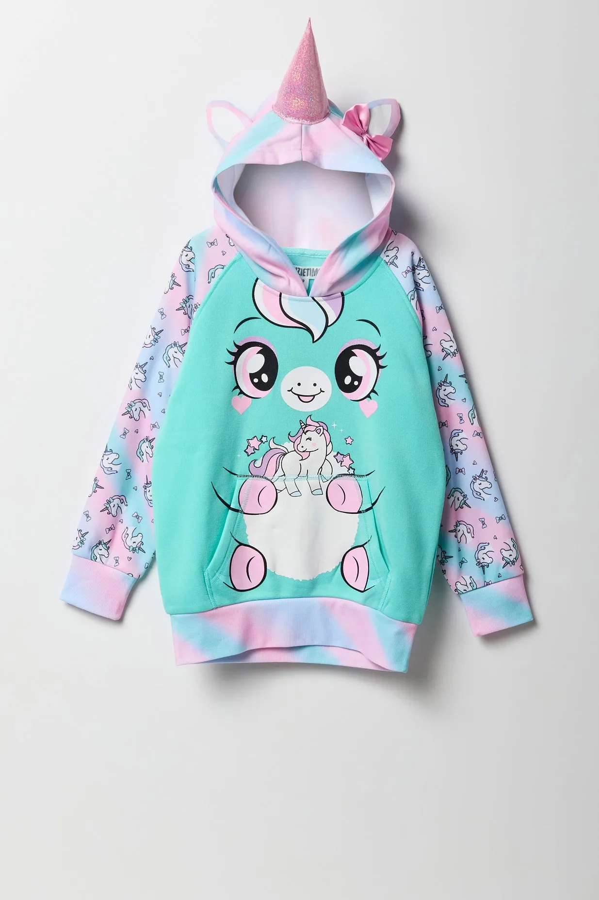 Girls Unicorn Character Hoodie