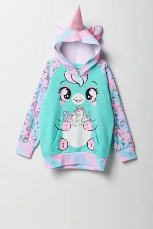 Girls Unicorn Character Hoodie