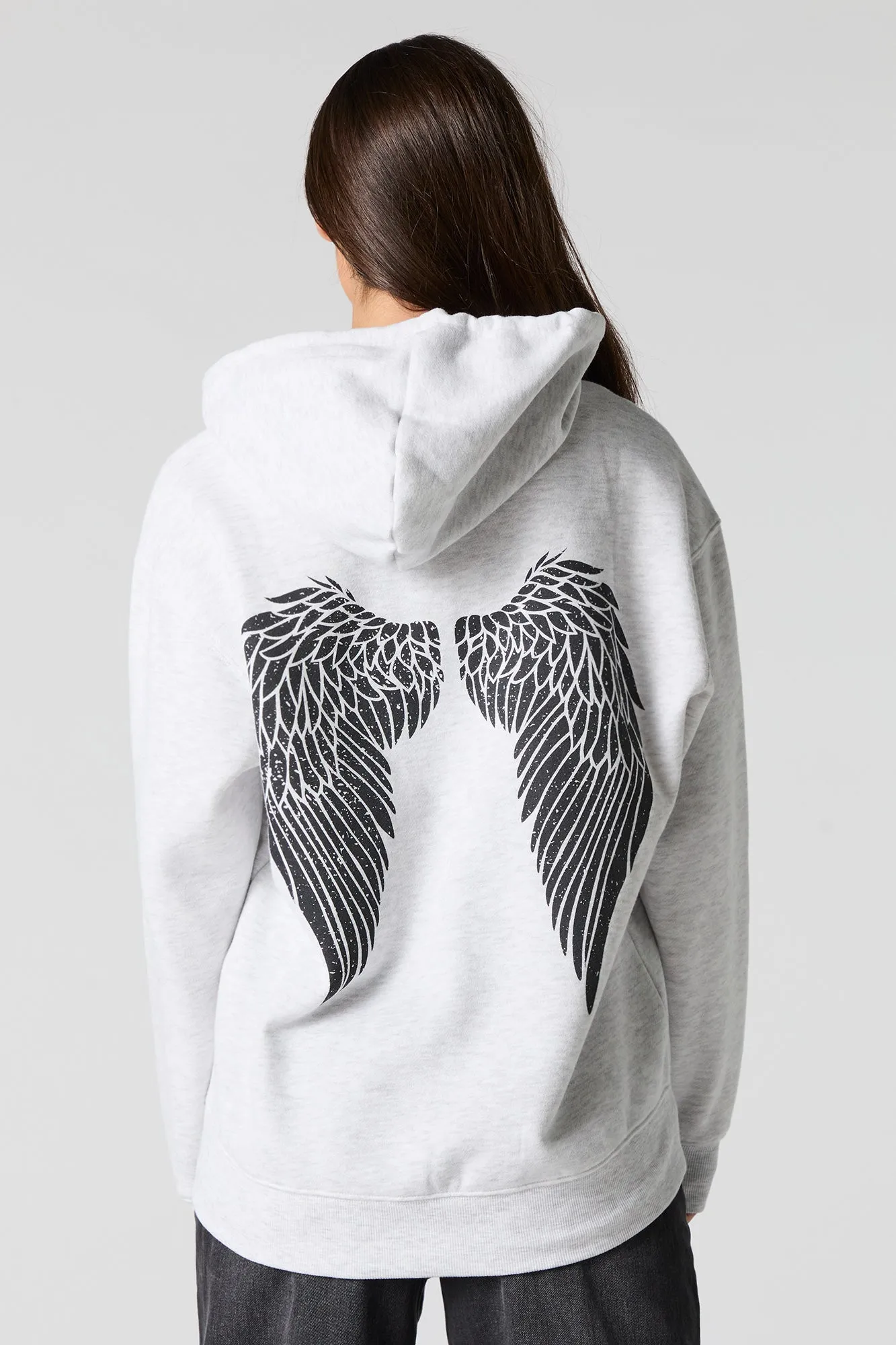 Graphic Fleece Zip-Up Hoodie