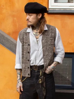 GRP, Casa Isaac Buttons Vest, Beige Flamme