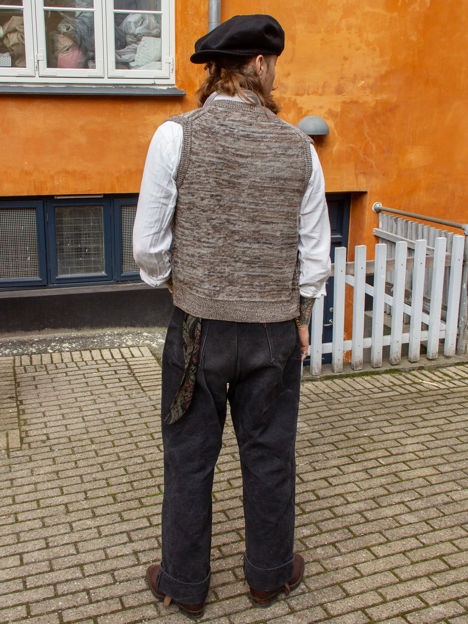 GRP, Casa Isaac Buttons Vest, Beige Flamme