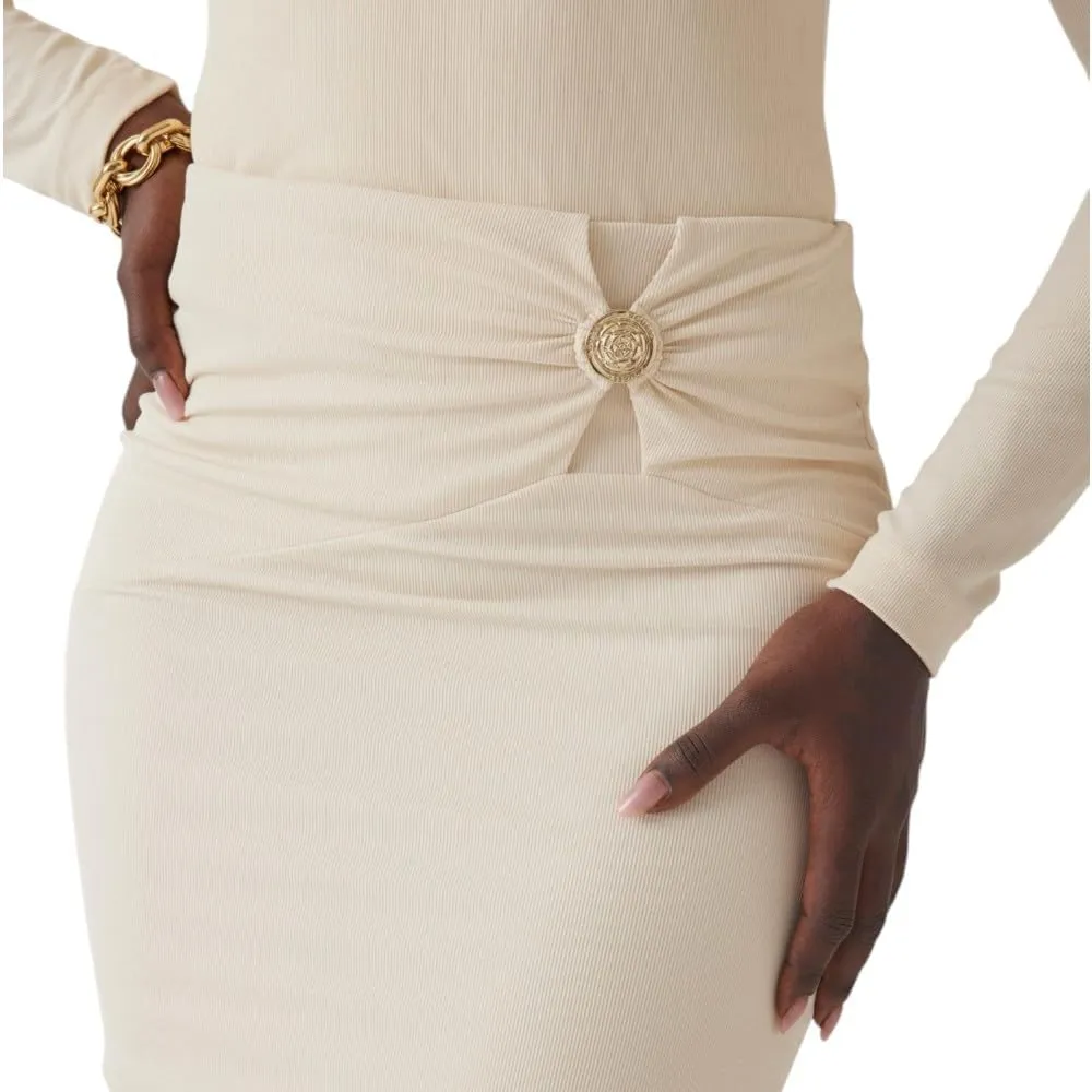 GUESS Women's Zama Button Detail Skirt